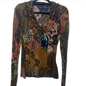 Etro Milano Long Sleeve Top